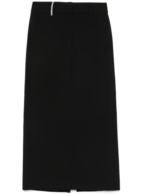 Peserico straight-cut midi skirt Black E0563901934805
