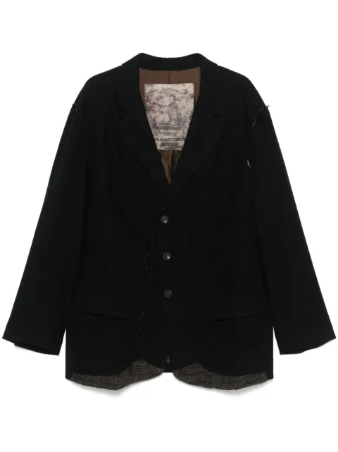 Ziggy Chen twill blazer Black OM2430906