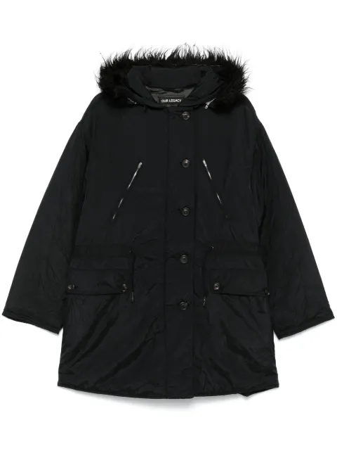 OUR LEGACY Subtle parka coat Black W4241SS