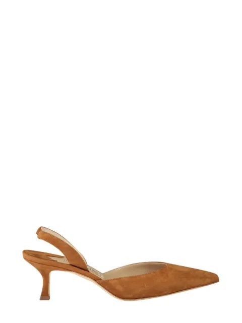 Manolo Blahnik 50mm Carolyne pumps Brown 9XX040100192107