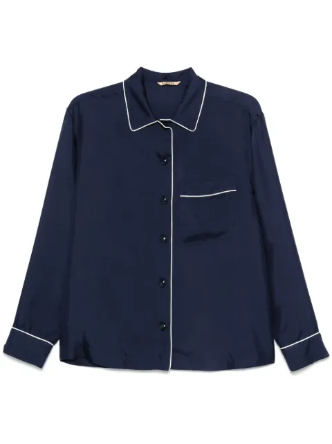 Barena piped-trim shirt Blue CAD50174145