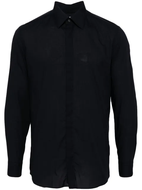 Caruso cotton shirt Blue SS03GT80001