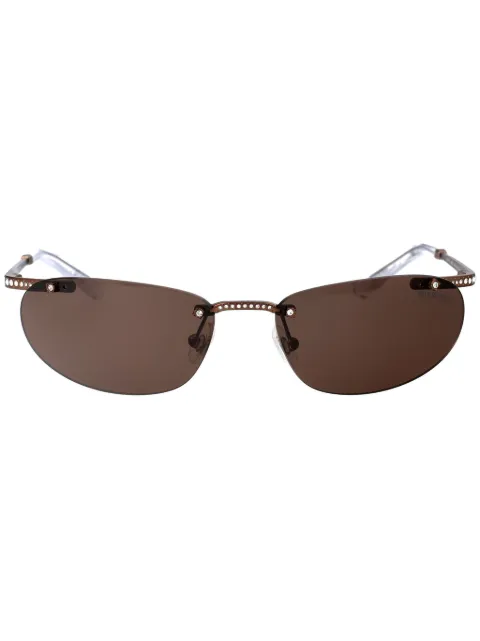 Swarovski Eyewear crystal-embellished sunglasses Brown SK7019