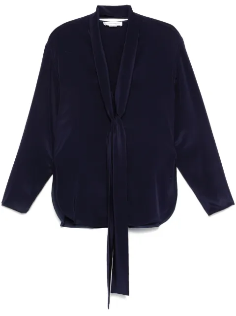 Victoria Beckham scarf-detail blouse Blue 1424WSH005866A