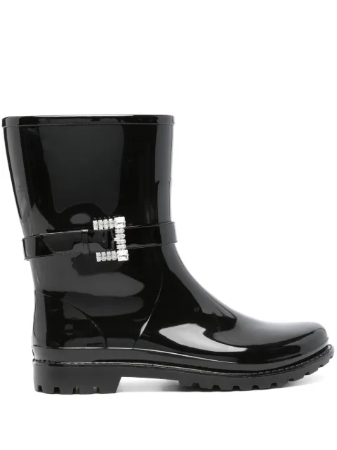 Sergio Rossi crystal-embellished ankle boots Black B09710MAFQ30