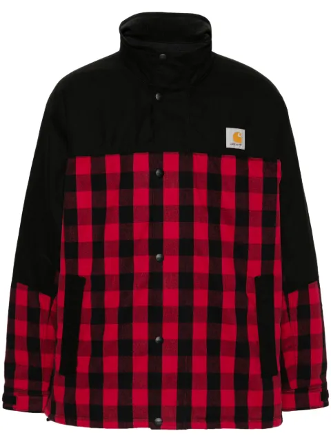 Junya Watanabe MAN x Carhartt check-pattern jacket Black WNJ906W24