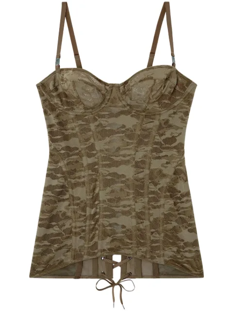 Diesel x Savage x Fenty camo corset Brown A156090LKBX