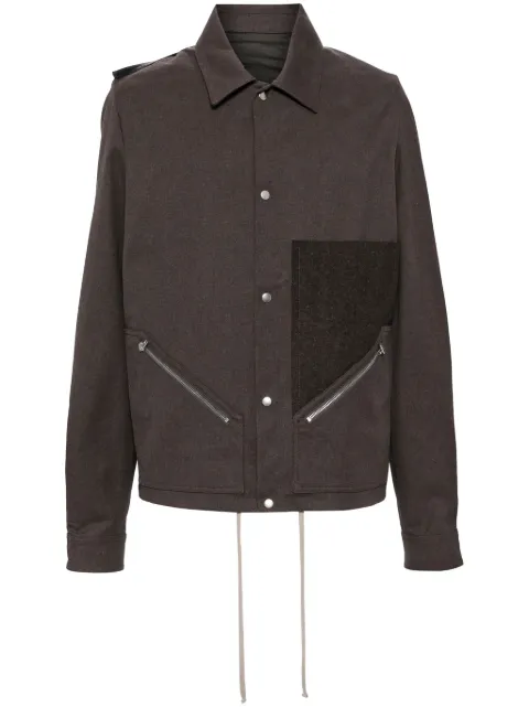 Rick Owens Tour Snap Front jacket Brown RR02D6708CTWWTY