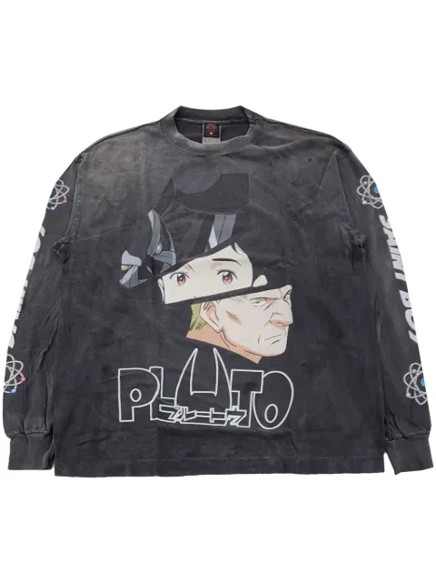 SAINT MXXXXXX x Pluto graphic-print T-shirt Black SMYS10000C30