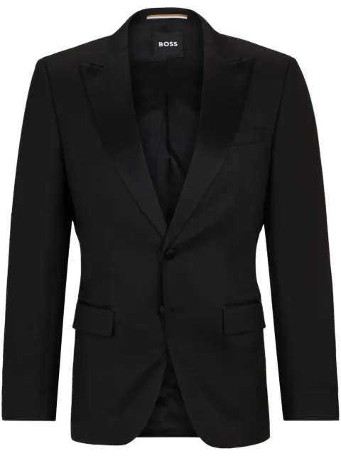 BOSS peak-lapel jacket Black 50469170
