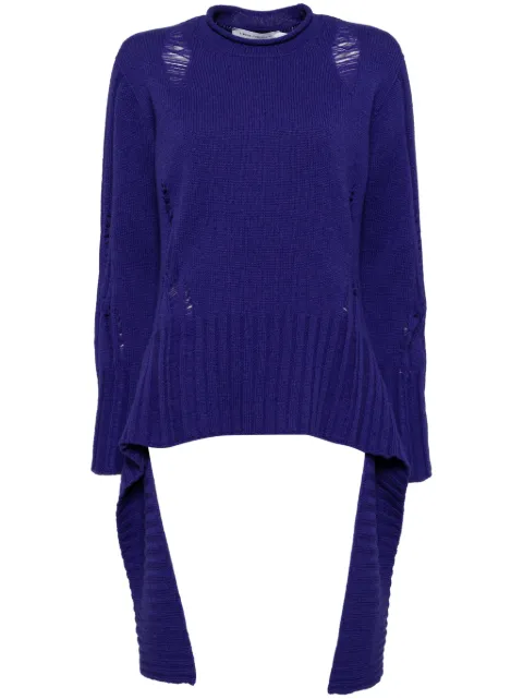 SIMONA CORSELLINI drop-stitched jumper Purple A24CPMGG0101C0380001