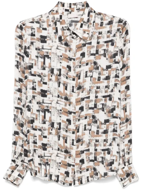 LIU JO geometric-print shirt White WF4418T2735