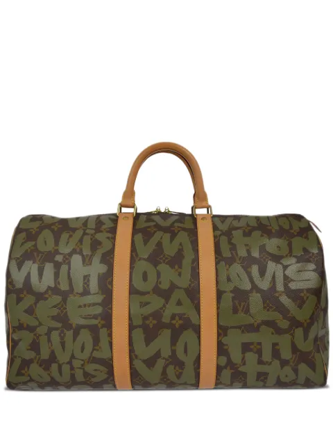 Louis Vuitton Pre-Owned x Stephen Sprouse 2001 Keepall 50 travel bag Green M92196
