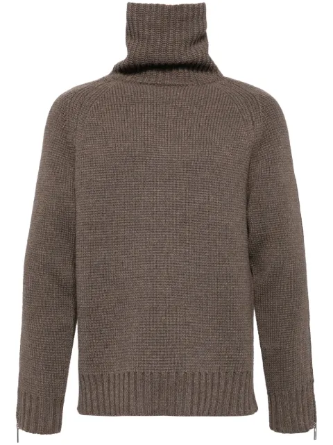 Helmut Lang suitcase turtleneck jumper Brown O06HM797