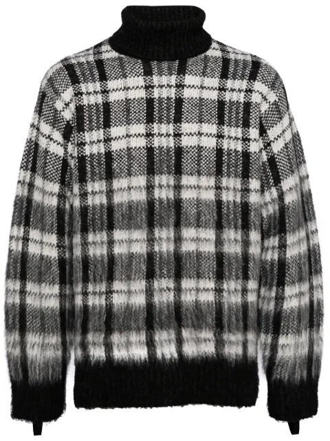 Helmut Lang brushed turtleneck sweater Black O06HM798