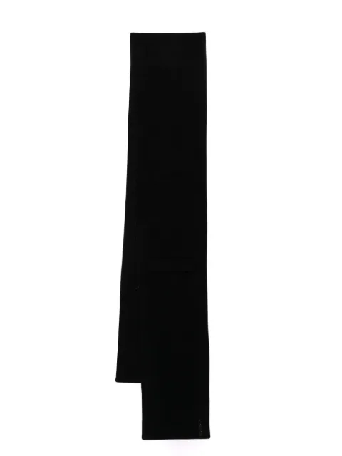 ALAINPAUL pocket wool scarf Black S2WAC01