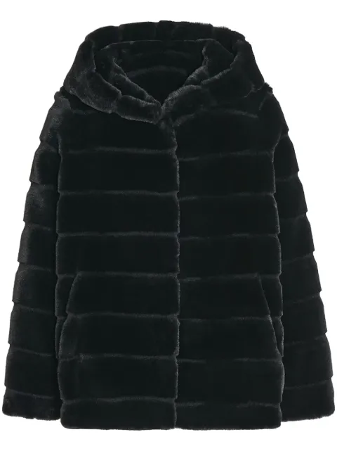 Apparis faux-fur coat Black GOLDY