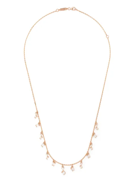 Suzanne Kalan 18kt rose gold Dangle diamond necklace Pink BAP271RG