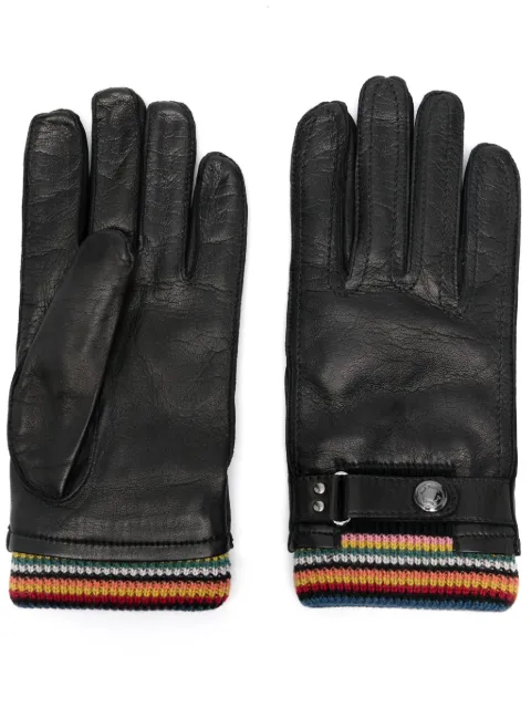 Paul Smith Big Stripe cuff gloves Black M1A415GLN246