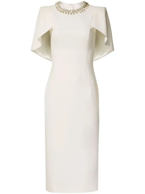 Jenny Packham Thalia midi dress Neutrals JPEX277A