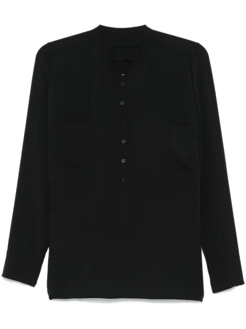 Private 0204 silk shirt Black Z266