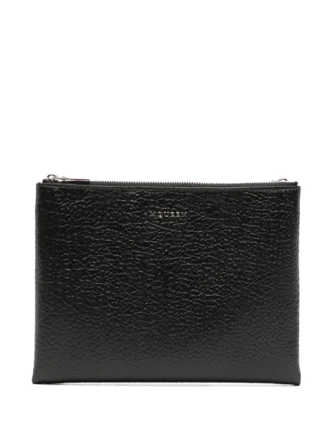 Alexander McQueen logo-plaque clutch Black 8044361T1BN