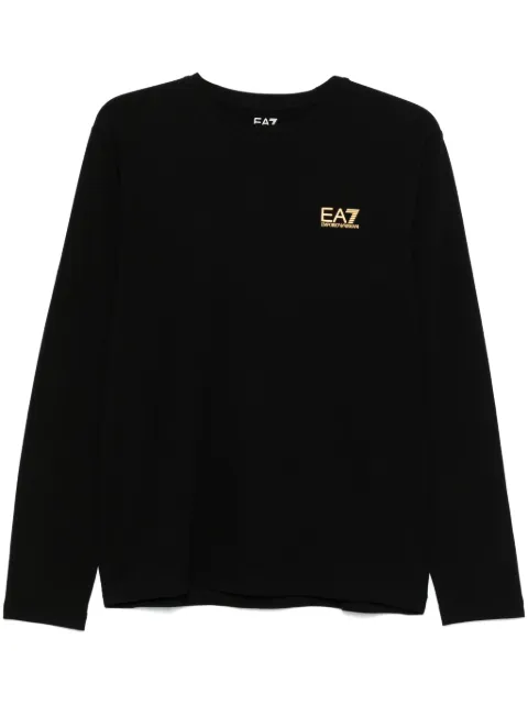 Ea7 Emporio Armani logo-print T-shirt Black 8NPT28PJVQZ0208