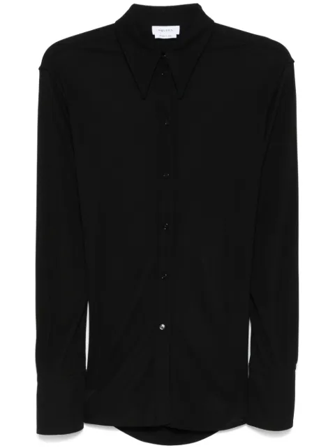 Alexander McQueen chain-link detail blouse Black 803239QLADU