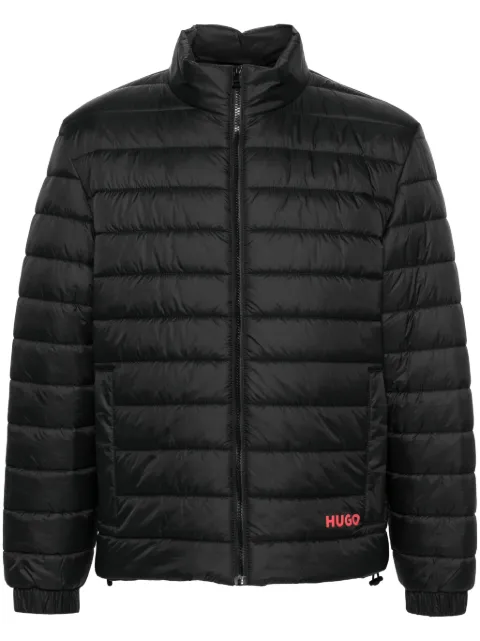 HUGO logo-print padded jacket Black 50517753