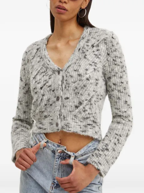 MOSCHINO JEANS button-fastening cardigan Grey A09048202