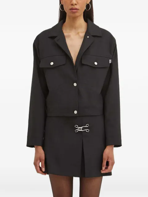 MOSCHINO JEANS buttoned pocket jacket Black A05068226