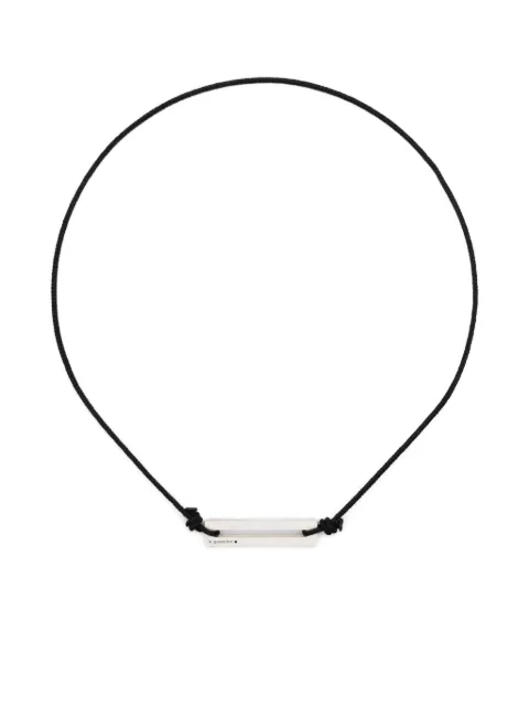 Le Gramme lacquered cord bracelet Silver LGCARPOCLBR07117