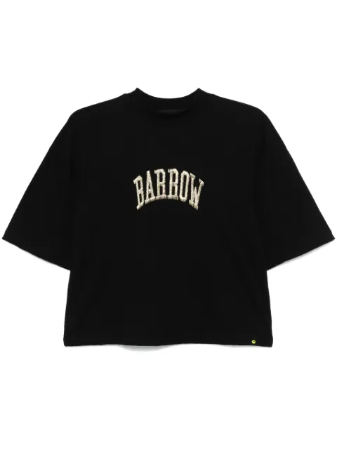 BARROW logo-embroidered T-shirt Black F4BWWOTH125