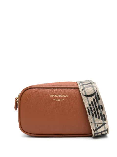 Emporio Armani logo-debossed cross body bag Brown EW000537AF12103
