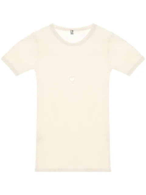 Baserange cut-out T-shirt White TOHSRB000