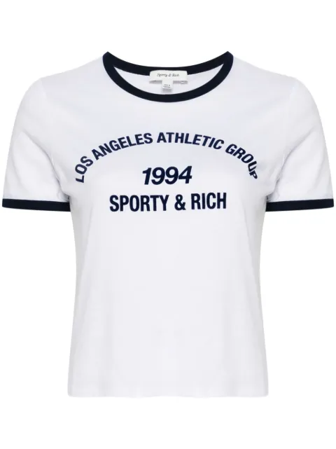 Sporty & Rich text-print T-shirt White TO073503124WH