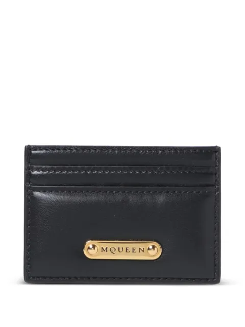 Alexander McQueen logo-plaque cardholder Black 8054981AAWG