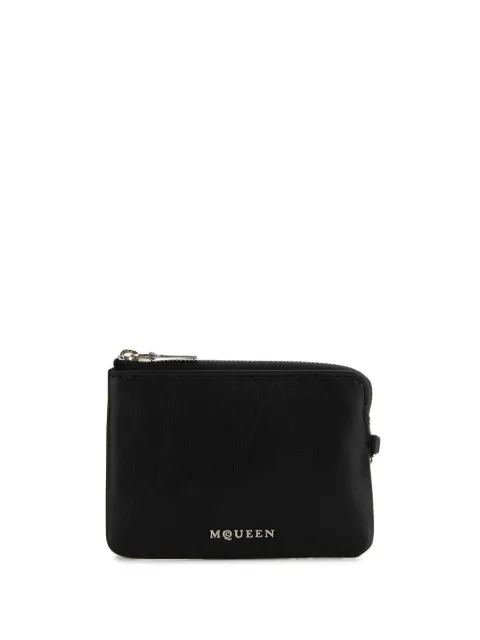 Alexander McQueen logo-plaque wallet Black 8044351T1AN
