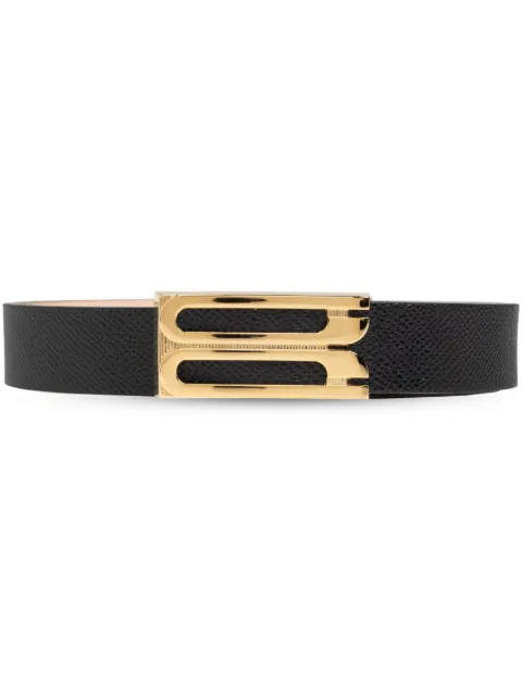 Victoria Beckham regular Dorian leather belt Black 1424ABL005954A