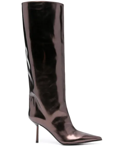 Le Silla 80mm Bella boots Brown 4236C080BMPPMRA