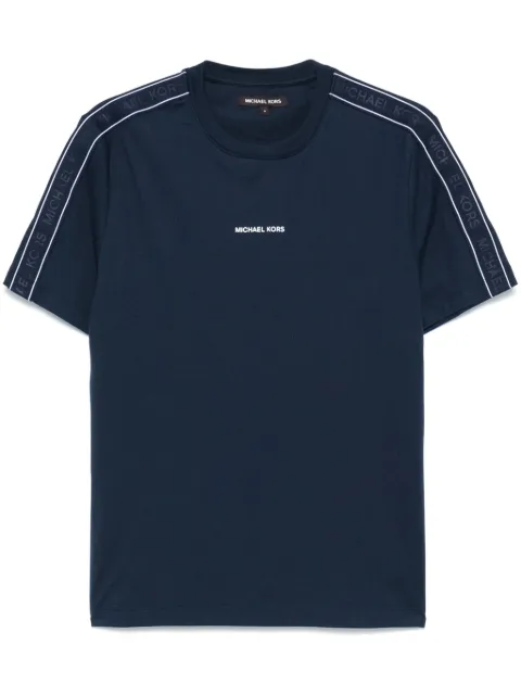 Michael Kors logo-tape T-shirt Blue CT4524E1V2