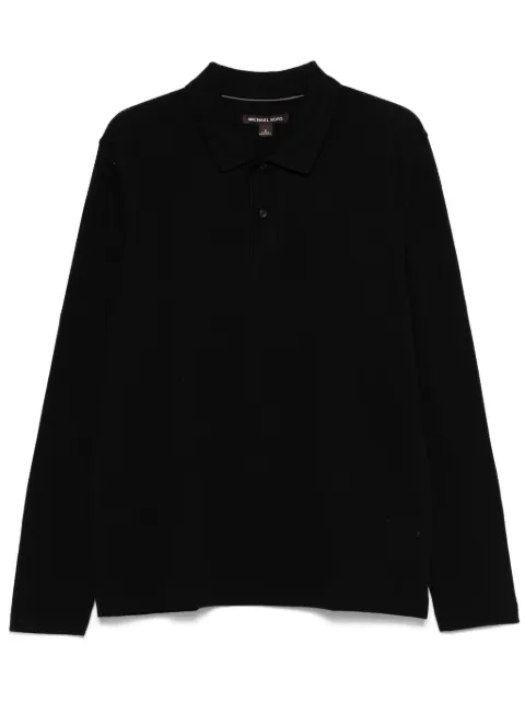 Michael Kors waffle-knit polo shirt Black CF4528TENL