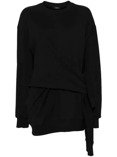 Goen.J knotted detail sweatshirt Black GNJ24AWT03