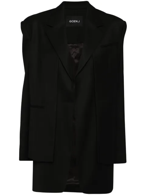 Goen.J layered blazer Black GNJ24AWJK01