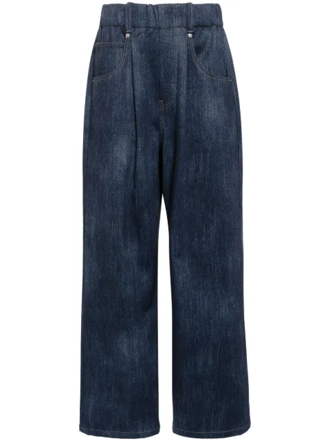 Goen.J denim wide-leg pants Blue GNJ24AWPT03