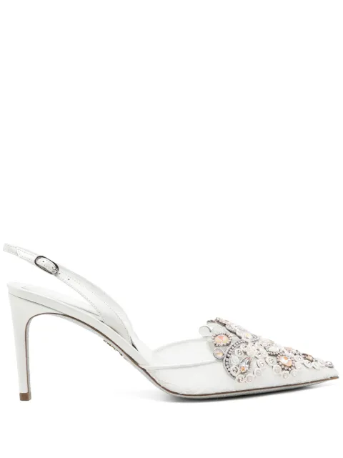 René Caovilla 90mm Veneziana pumps White C11702080PI01H420