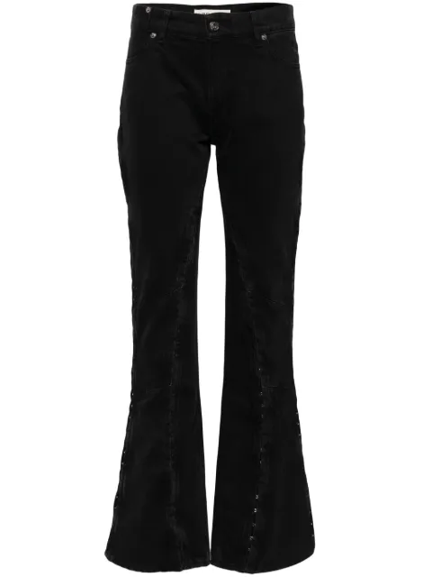 Y/Project side hook flared jeans Black 107PA002