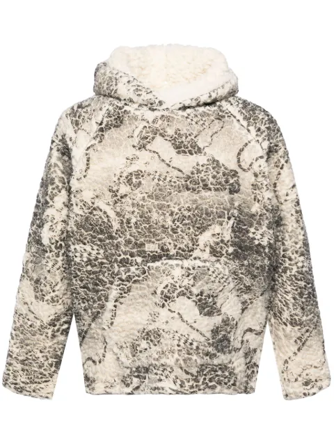ERL fleece hoodie White ERL09J002