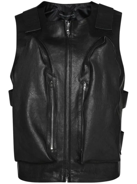 Who Decides War Bullet Point Vest Black 1131060002SS24