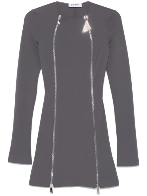 The Attico zipped mini dress Grey 250WCA00385PLL002AA